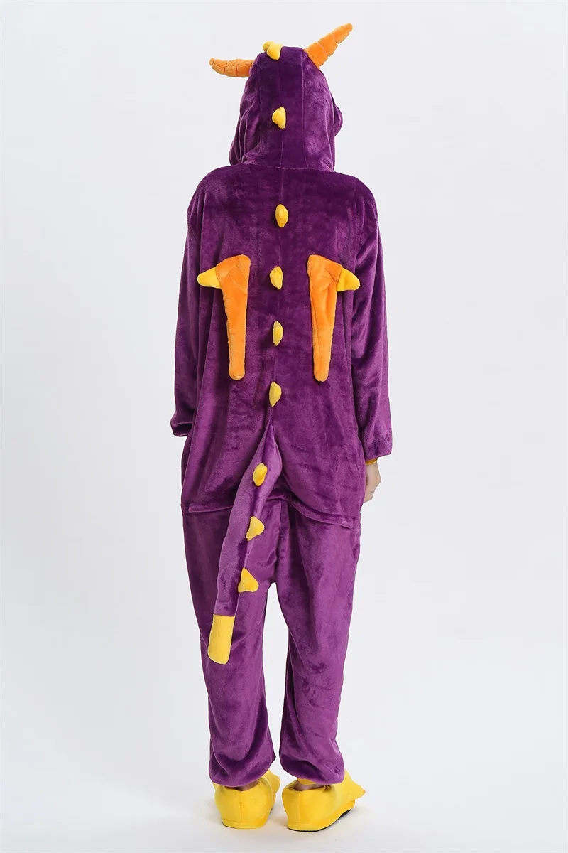 Spyro Dragon Cartoon Kigurumis Onesie Sleepwear Jumpsuit