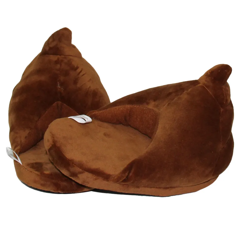 Brown Fashion Plush Indoor Slippers