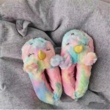 Unicorn Cartoon Casual Warm House Furry Flip Flops Slippers Unicorn Cartoon Casual Warm House Furry Flip Flops Slippers
