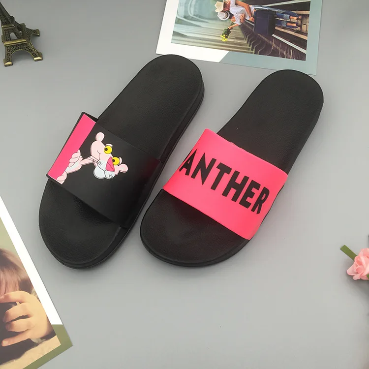 Cartoon Pink Panther Bedroom Flip Flops Slippers Cartoon Pink Panther Bedroom Flip Flops Slippers