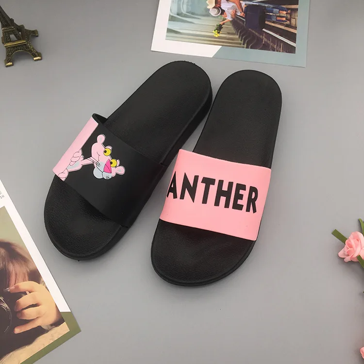 Cartoon Pink Panther Bedroom Flip Flops Slippers Cartoon Pink Panther Bedroom Flip Flops Slippers