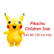 Pokemon Pikachu Anime Cosplay Costume For Adults And Kids Pokemon Pikachu Anime Cosplay Costume For Adults And Kids
