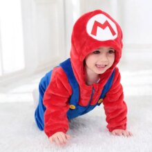 Red Mario Onesie Kigurumis Soft Warm Pajama Sleepwear Red Mario Onesie Kigurumis Soft Warm Pajama Sleepwear