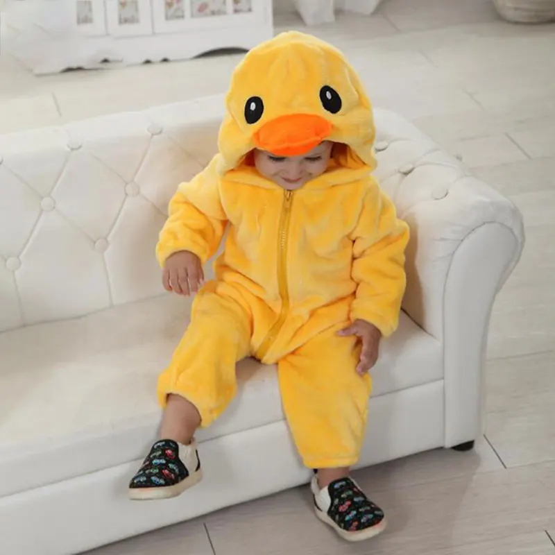Yellow Duck Kigurumi Onesie Soft Warm Jumpsuit Costume