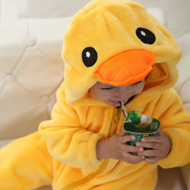 Yellow Duck Kigurumi Onesie Soft Warm Jumpsuit Costume