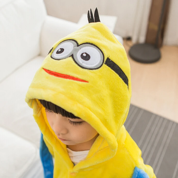 Minion Pajamas Jumpsuits Warm Sleepwear