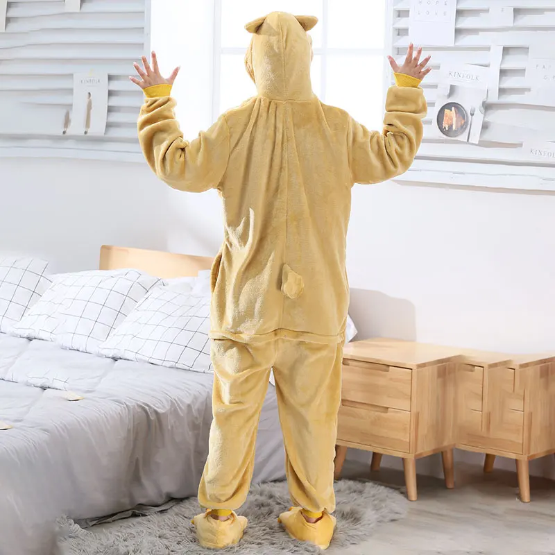 Akita Dog Cartoon Kigurumi Onesie Soft Flannel Suit