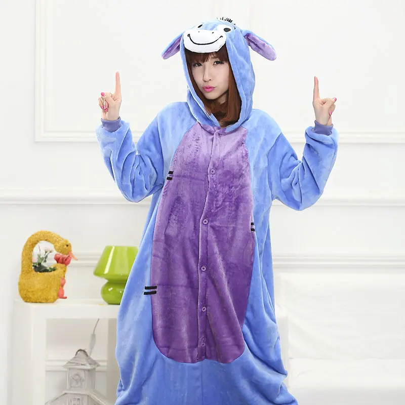 Animal Donkey Kigurumis Onesie Pajamas Soft Warm Sleepwear Animal Donkey Kigurumis Onesie Pajamas Soft Warm Sleepwear
