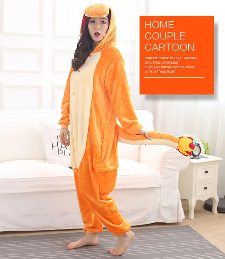 Anime Charizard Dragon Kigurumi  Onesie Pajama Costume
