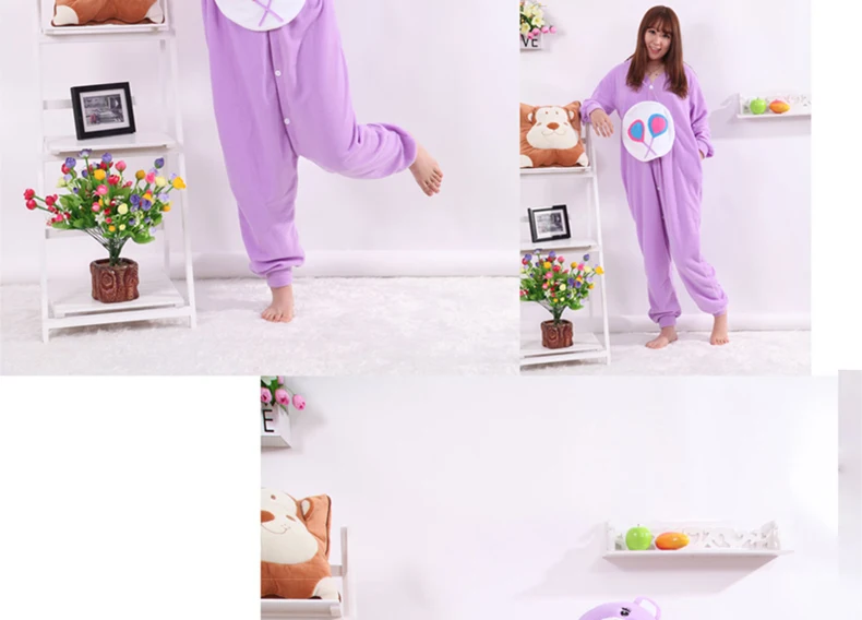 Purple Bears Kigurumi Onesie Sleepwear