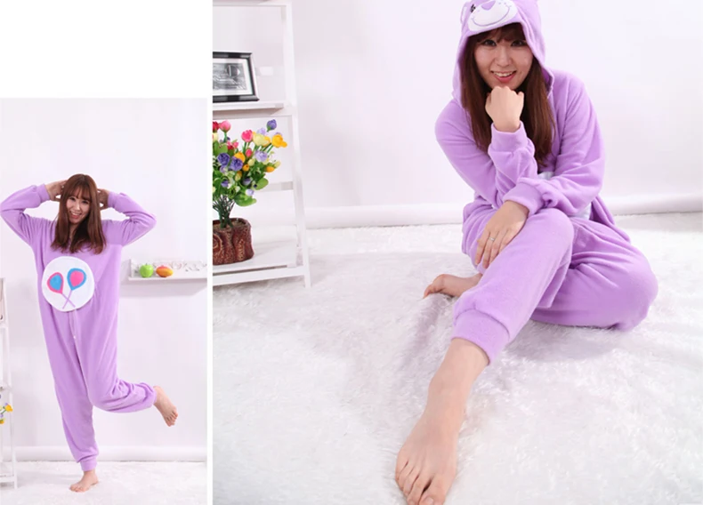 Purple Bears Kigurumi Onesie Sleepwear