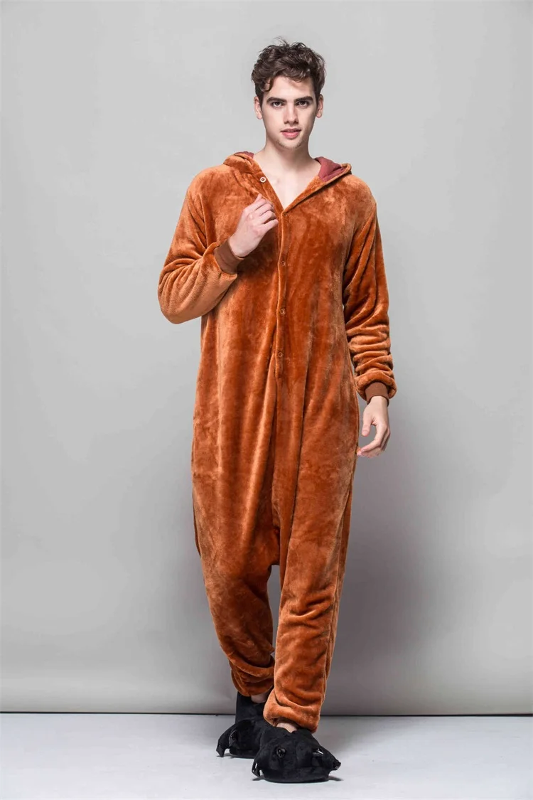 Cartoon Poo Brown Kigurumi Onesie Pajama Sleepwear Costume