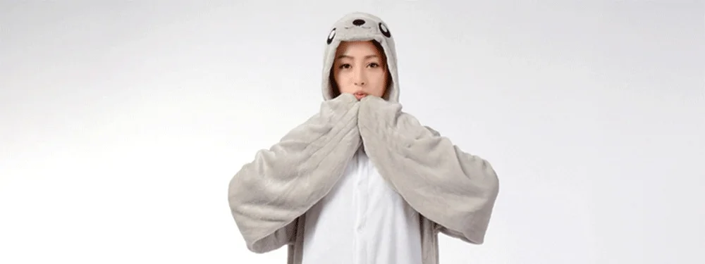 Animal Sea Lion Kigurumi Onesie Warm Soft Pajamas