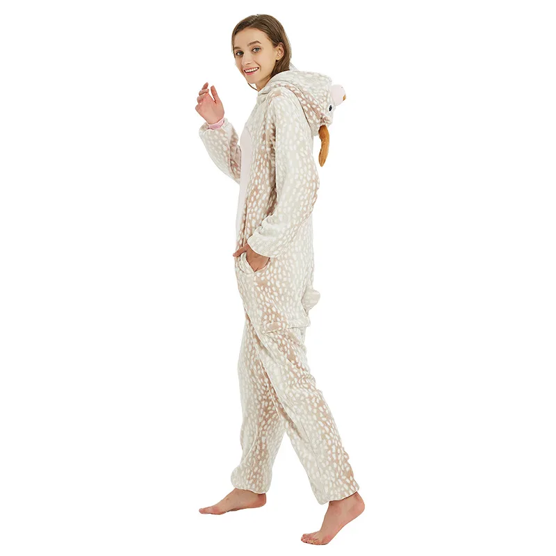 Kigurumis Onesie Animal Elk Deer Pajama Sleepwear