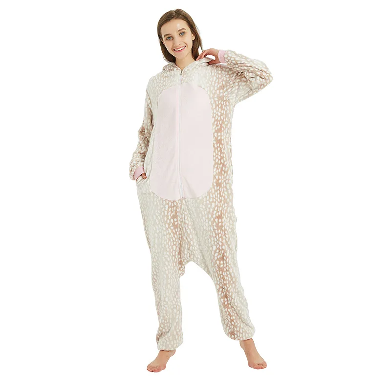 Kigurumis Onesie Animal Elk Deer Pajama Sleepwear