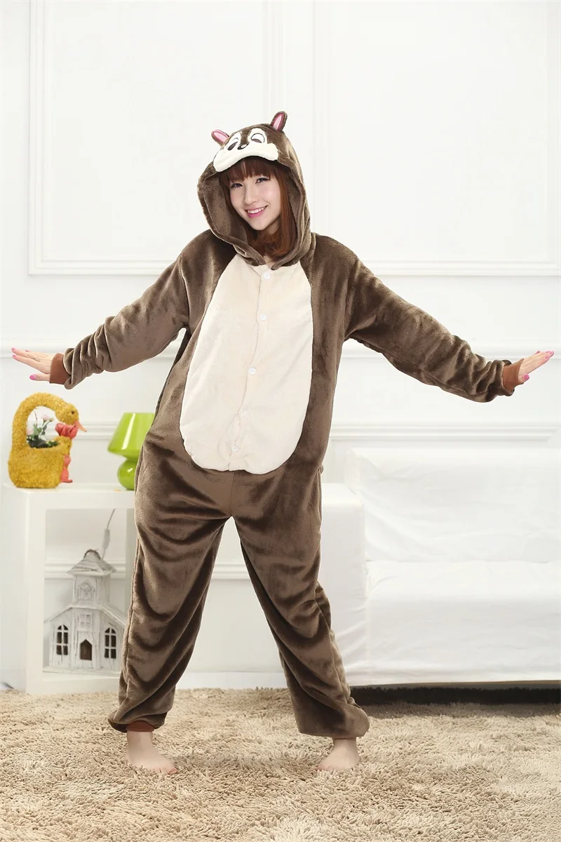 Cartoon Squirrel Casual Pajama Sleepwear