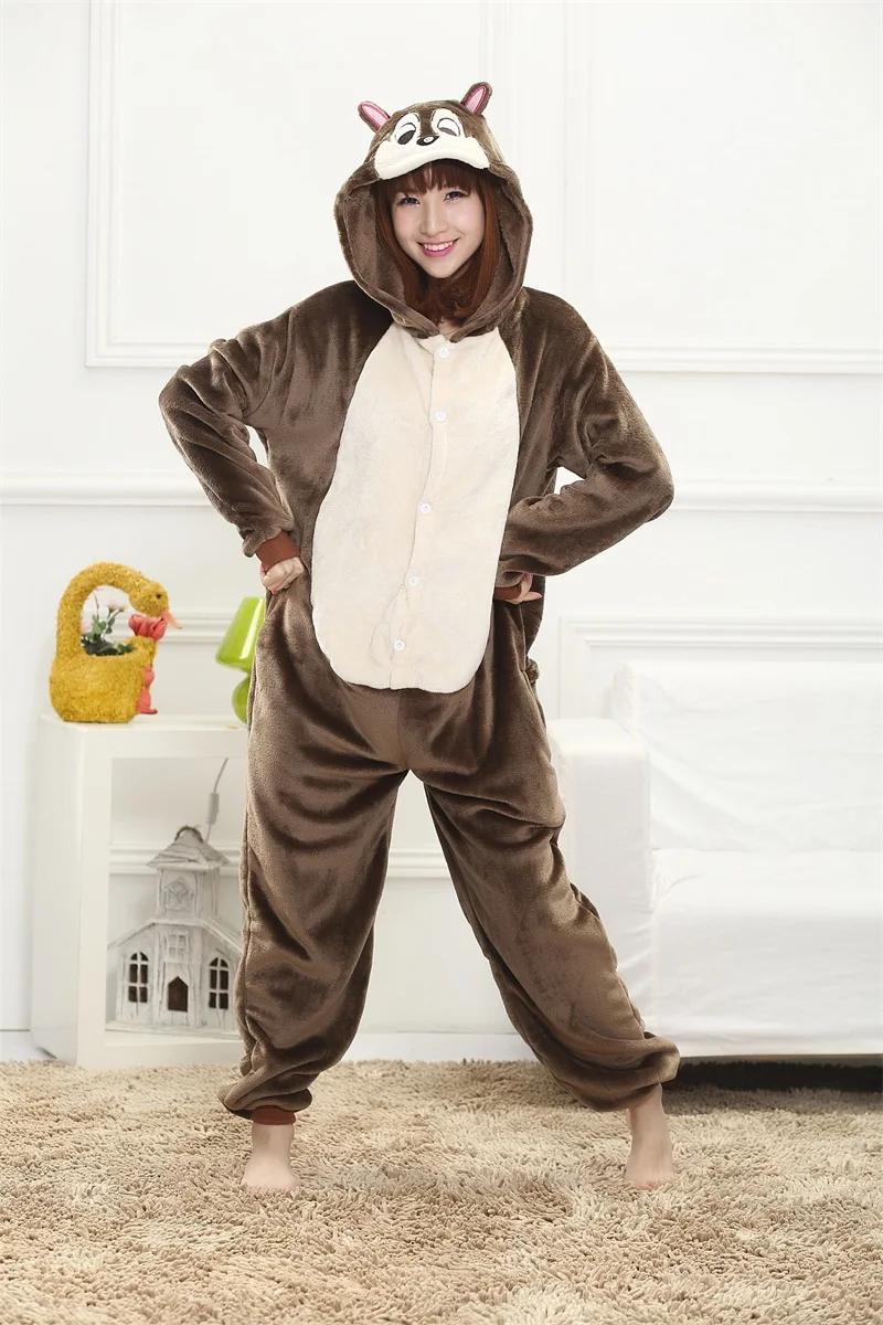 Cartoon Squirrel Casual Pajama Sleepwear