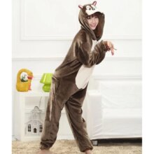 Cartoon Squirrel Casual Pajama Sleepwear Cartoon Squirrel Casual Pajama Sleepwear