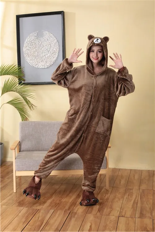 Animal Bear Kigurumi Onesie Costume Pajama Costume