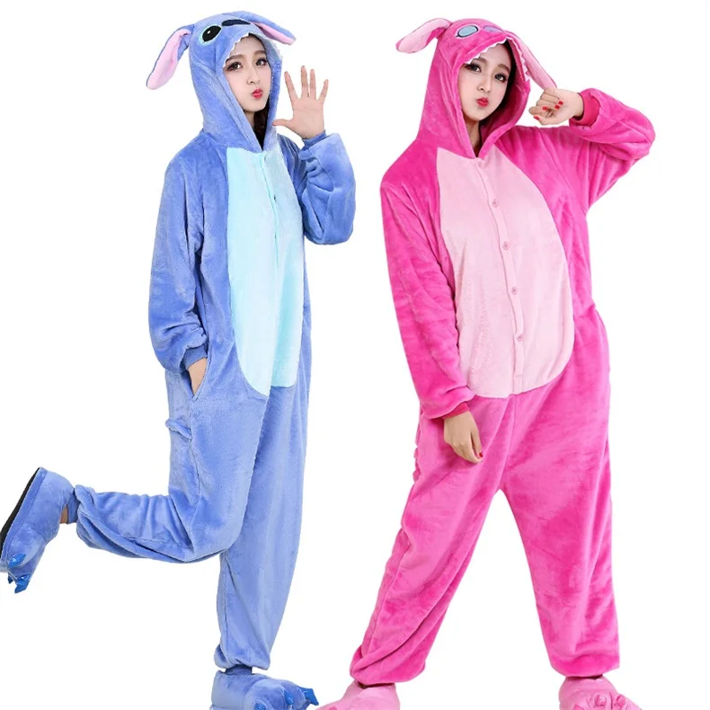 Animal Stitch Kigurumi Onesie Cartoon Pajama Sleepwear