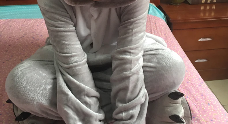 Animal Hippo Kigurumi Onesie Cartoon Pajama Jumpsuit