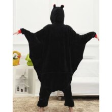 Bat Cartoon Kigurumi Onesie Pajama Black Sleepsuit Bat Cartoon Kigurumi Onesie Pajama Black Sleepsuit