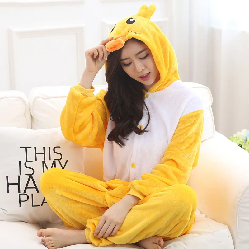 Yellow Duck Kigurumis Onesie Pajama Sleepwear Yellow Duck Kigurumis Onesie Pajama Sleepwear