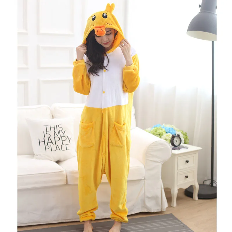 Yellow Duck Kigurumis Onesie Pajama Sleepwear Yellow Duck Kigurumis Onesie Pajama Sleepwear
