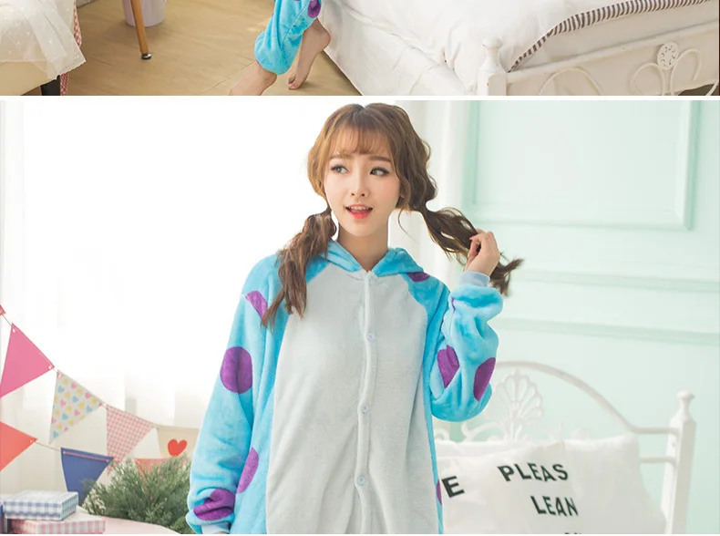 Monster Sullivan Kigurumi Onesie Pajamas Sleepwear