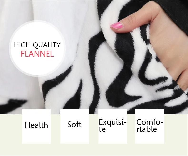 Zebra Kigurumi Onesie Pajama Sleepwear