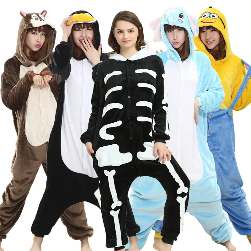 Kigurumi Onesie Skull Skeleton Warm Loose Soft Pajama Sleepwear Kigurumi Onesie Skull Skeleton Warm Loose Soft Pajama Sleepwear