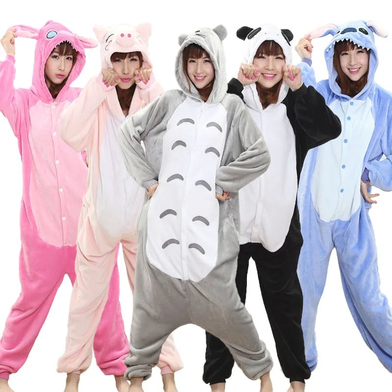 Kigurumi Onesie Animal Soft Stitch Sleepwear Cosplay Costume