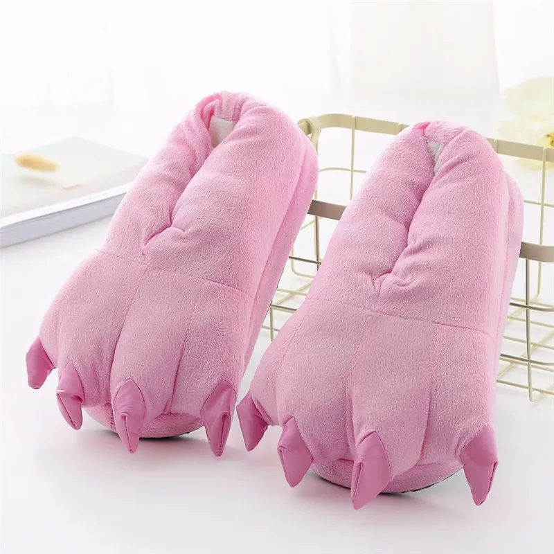 Unicorn Dinosaur Tiger Plush Slippers For Kigurumi