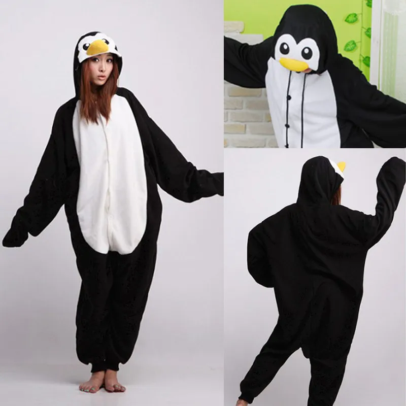 Blue Penguin Kigurumi Onesie Pajama Costume