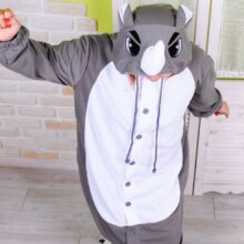 Kigurumi Onesie Pajama Rhino Costume For Girls And Women Sleepwear Kigurumi Onesie Pajama Rhino Costume For Girls And Women Sleepwear