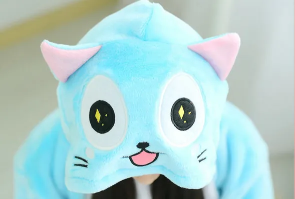 Kigurumi Onesie Happy Blue Cat Pajama Costume