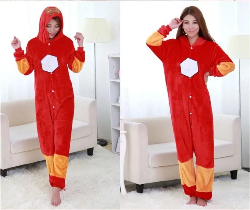 Superhero Hero Captain America Iron Man Batman Kigurumi Onesie Pajama Costume