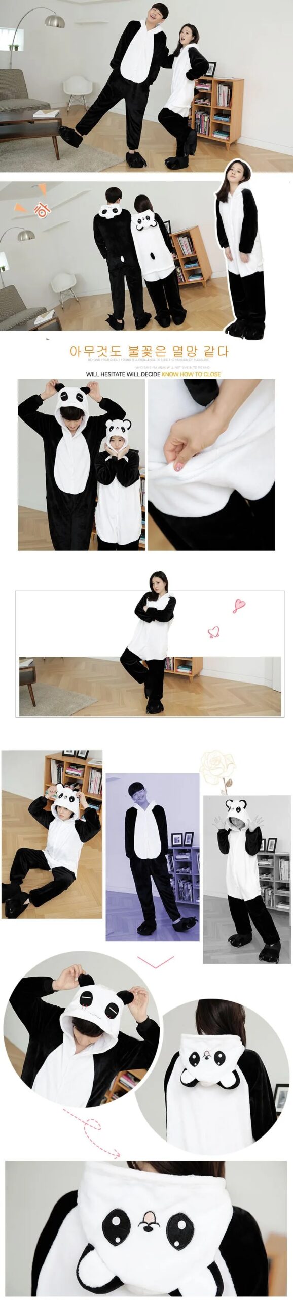 Kungfu Panda Kigurumi Onesie Pajama Costume For Adults