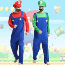 Mario Bros Cosplay Uniform Costume For Party Mario Bros Cosplay Uniform Costume For Party