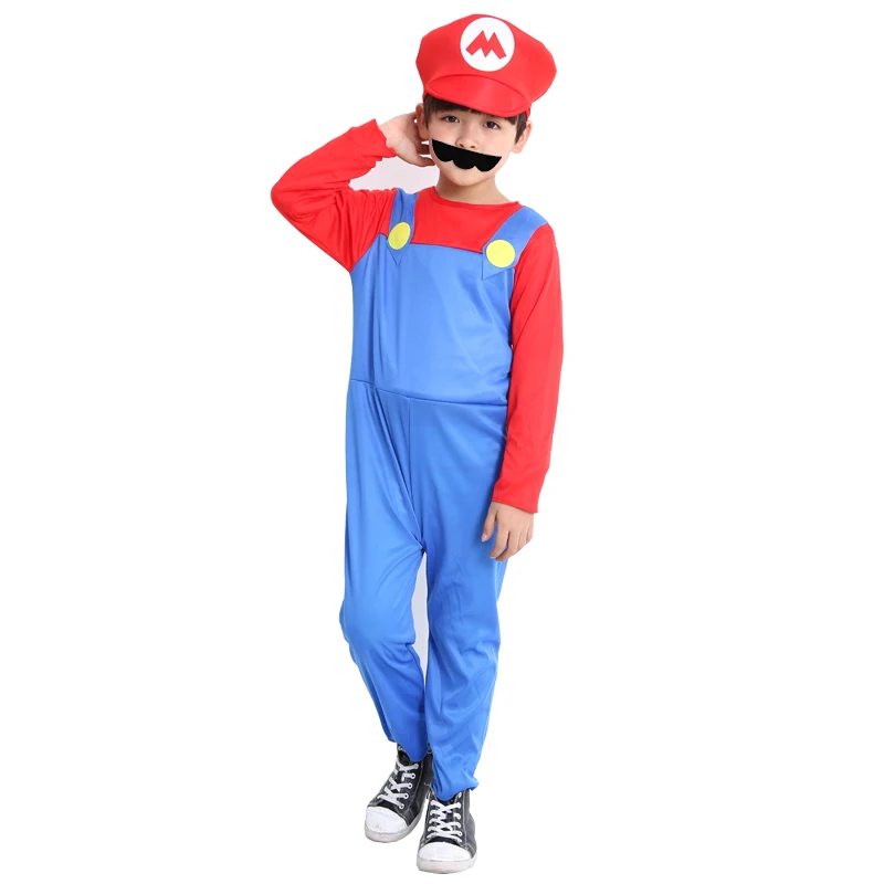 Mario Bros Cosplay Uniform Costume For Party Mario Bros Cosplay Uniform Costume For Party