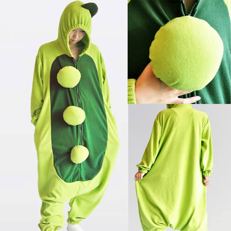 Sweet Green Peas Kawaii Pajama Costume