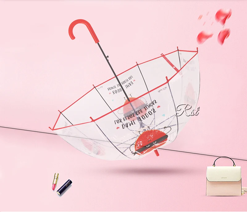 Unicorn Transparent Apollo Semi Automatic Umbrellas