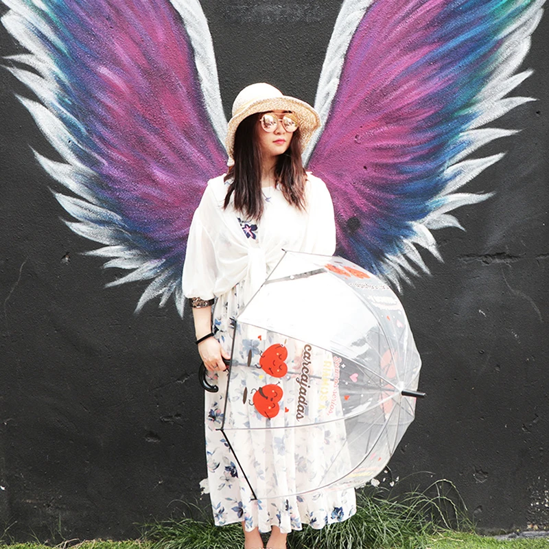 Unicorn Transparent Apollo Semi Automatic Umbrellas