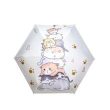 Cat Cartoon Mini Sun UV Rain Umbrellas Cat Cartoon Mini Sun UV Rain Umbrellas