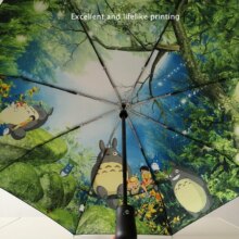 Totoro Anime Rain And Sun Windproof Portable Umbrella Totoro Anime Rain And Sun Windproof Portable Umbrella