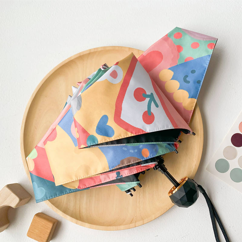 Kawaii Cartoon Bear Automatic Umbrella