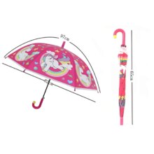 Rainbow Unicorn Transparent Semi Automatic Cartoon Umbrella Rainbow Unicorn Transparent Semi Automatic Cartoon Umbrella