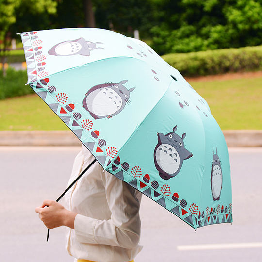 Kawaii Caeroon My Neighbor Totoro Folding Portable Umbrella