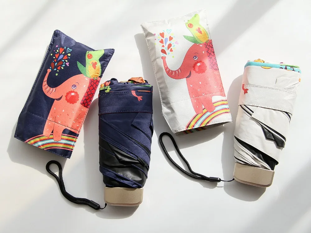 Bear & Elephant Compact Pocket 5-Fold Portable Umbrella