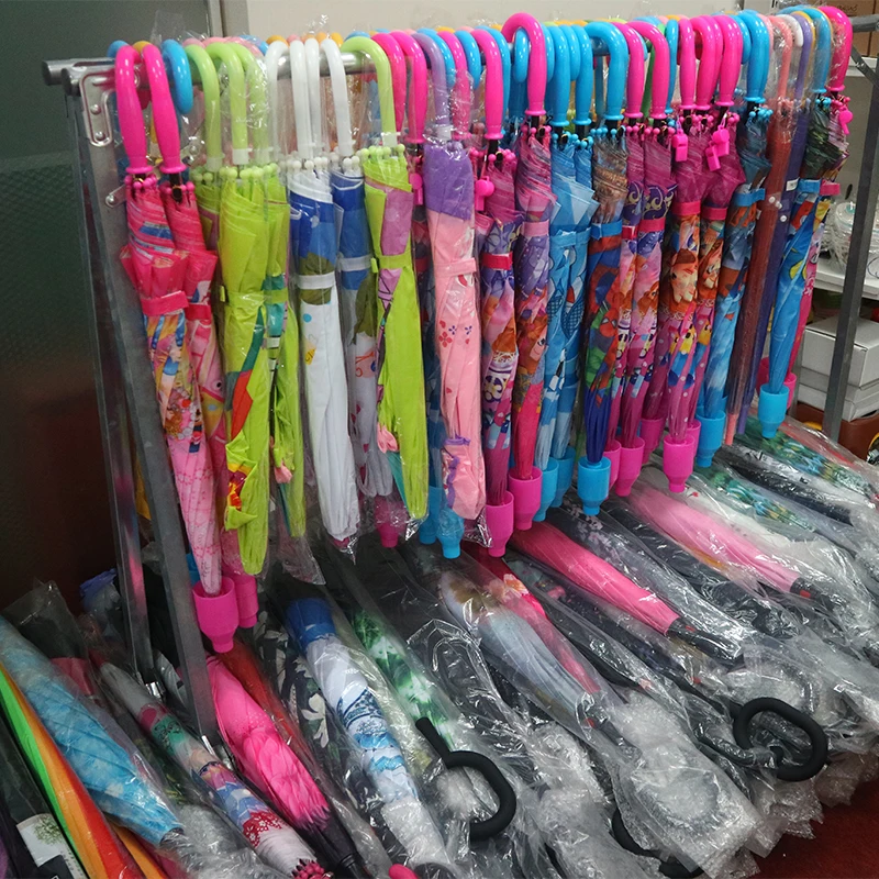 3D Cartoon Kids Non-Automatic Small Rain Umbrella